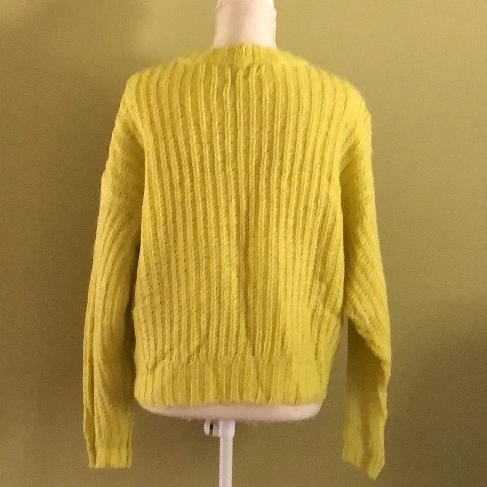 🔥NWT🔥 American Eagle Outfitters Cropped Chunky Knit Women’s Sweater - Picture 3 of 7